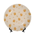 thumbnail image 1 of Salouo Squirrel Animal Pattern Bone China Decorative Plate,Holiday Decor Decorative Ceramic Plates with Stand Elegant Home DéCor for Hallway/Living Room/Bedroom-8in, 1 of 6