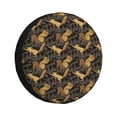 thumbnail image 1 of Salouo Squirrel Gathering Nuts Print Spare Tire Cover 14-17 inch Spare Tire Protector Universal Tough Tire Wheel Cover for Trailer SUV and Truck-16 inch, 1 of 6