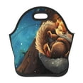 Salouo Squirrel Sleeping In Tree for Lunch Tote,Lunch Bag Insulated