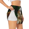 thumbnail image 1 of Salouo Squirrels Eating Peanuts On The Tree Print Women's 2 in 1 Running Shorts Double-Layer Shorts Athletic Workout Gym Yoga Shorts Running Shorts for Women-X-Large, 1 of 7