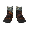 thumbnail image 1 of Salouo Starry Night Cat Guitarist A Pattern Unisex Middle Tube Socks,Middle-Finger Knee High Socks Over The Calf Tube Stocking Crew Stockings for Women and Men Tube Socks, 1 of 8