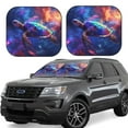 thumbnail image 1 of Salouo Starry Sky Turtle Pattern Car Windshield Sun Shade Foldable | Front Windshield Shade for Sun, Heat and UV Rays | Interior Sun Protection-Medium, 1 of 6