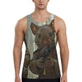 thumbnail image 1 of Salouo Steampunk Space Mice Warriors for Men's Tank Tops,Sleeveless Muscle Shirts for Men Quick Dry Workout Tank Top Gym Muscle Tee Fitness Bodybuilding Sleeveless T Shirt-3X-Large, 1 of 7