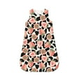 Salouo Strawberries And Cow Skin Print Baby Sleep Sack Wearable Blanket