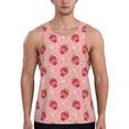 thumbnail image 1 of Salouo Strawberries for Men's Tank Tops,Sleeveless Muscle Shirts for Men Quick Dry Workout Tank Top Gym Muscle Tee Fitness Bodybuilding Sleeveless T Shirt-Small, 1 of 7