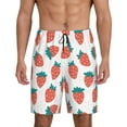 thumbnail image 1 of Salouo Strawberries Pattern Men's Sleep Pajama Shorts,Pajama Bottoms Elastic Waistband Sleep Pajama Short PJ Shorts for Men -Medium, 1 of 6