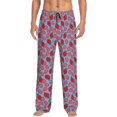 thumbnail image 1 of Salouo Strawberries Print Pajama Pants for Men, Lounge Pants Elastic Waistband Casual Men's sleepwear Loungewear Sleep Pajama Pant -Large, 1 of 7