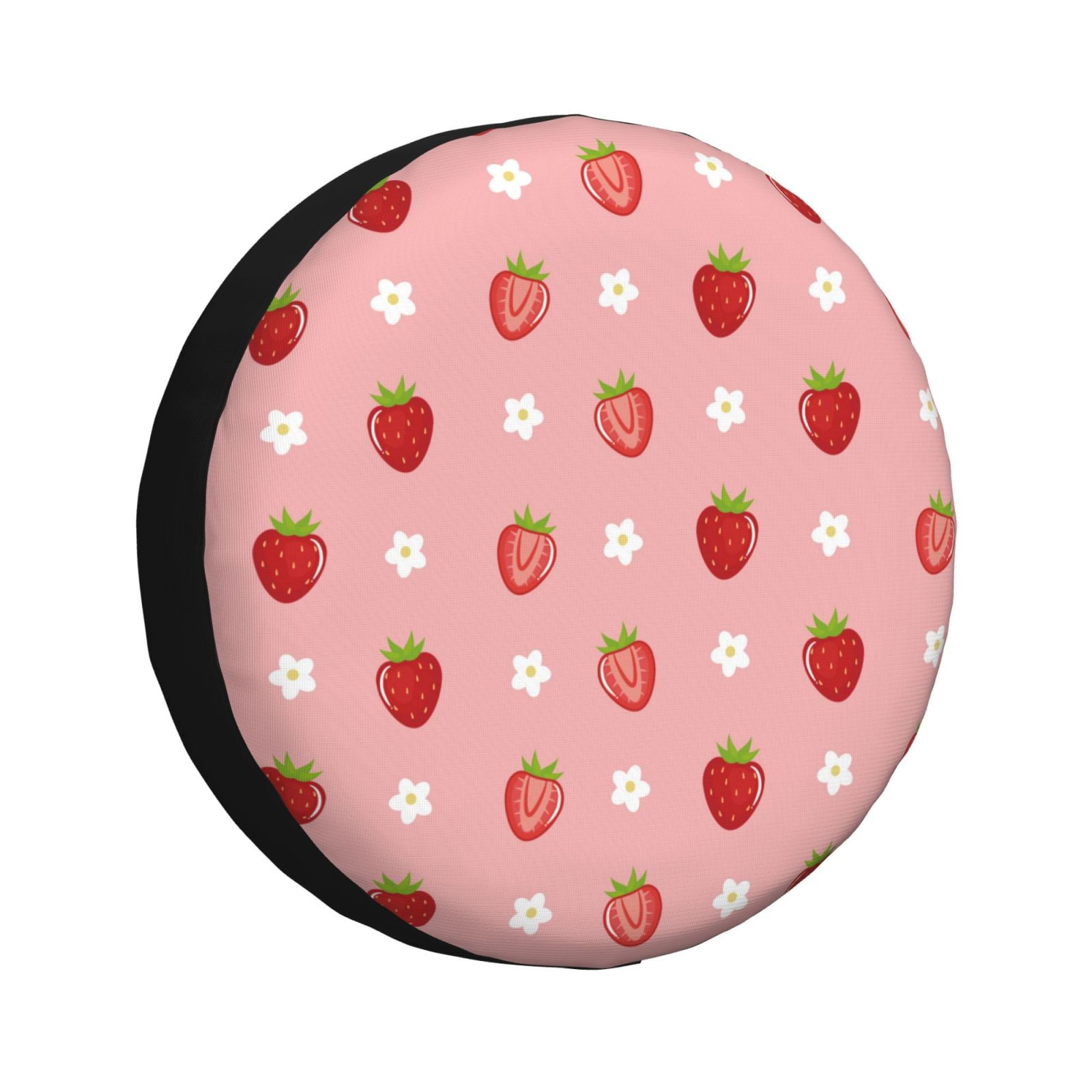 Salouo Strawberries Print Spare Tire Cover 1417 inch Spare Tire