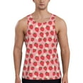 thumbnail image 1 of Salouo Strawberry And Flowers for Men's Tank Tops,Sleeveless Muscle Shirts for Men Quick Dry Workout Tank Top Gym Muscle Tee Fitness Bodybuilding Sleeveless T Shirt-Medium, 1 of 7