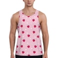 thumbnail image 1 of Salouo Strawberry And Heart for Men's Tank Tops,Sleeveless Muscle Shirts for Men Quick Dry Workout Tank Top Gym Muscle Tee Fitness Bodybuilding Sleeveless T Shirt-4X-Large, 1 of 7
