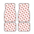 thumbnail image 1 of Salouo Strawberry for Car Floor Mat Set of 4–Car Carpet Mats - Car Mats with Anti-Slip Backing & Driver Heel Pad Universal Fit for Cars, Trucks, SUVs, and Vans, 1 of 6