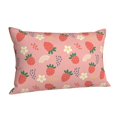 thumbnail image 1 of Salouo Strawberry Floral Pattern Pillow Cases,1PC Pillow Covers with Envelope Closure Decorative Pillow Case for Bed Couch,Pillows Not Included-14"x20", 1 of 6