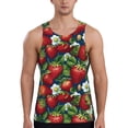 thumbnail image 1 of Salouo Strawberry2 for Men's Tank Tops,Sleeveless Muscle Shirts for Men Quick Dry Workout Tank Top Gym Muscle Tee Fitness Bodybuilding Sleeveless T Shirt-4X-Large, 1 of 7