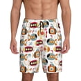 thumbnail image 1 of Salouo Submarines Pattern Men's Sleep Pajama Shorts,Pajama Bottoms Elastic Waistband Sleep Pajama Short PJ Shorts for Men -Medium, 1 of 6