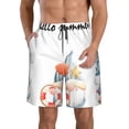thumbnail image 1 of Salouo Summer Gnome Pattern Swim Trunks for Men,Men's Hawaiian Bathing Suit Swimsuits Quick Dry Swimming Board Shorts Beach Shorts with Pockets-X-Large, 1 of 6
