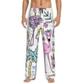 thumbnail image 1 of Salouo Summer with Flamingo Print Pajama Pants for Men, Lounge Pants Elastic Waistband Casual Men's sleepwear Loungewear Sleep Pajama Pant -XX-Large, 1 of 7