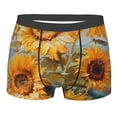 thumbnail image 1 of Salouo Sunflower Field Art Print Men's Boxer Briefs,Breathable Underwear Elastic Waistband Briefs for Men -XX-Large, 1 of 8