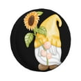 thumbnail image 1 of Salouo Sunflower Gnomes5 Print Spare Tire Cover 14-17 inch Spare Tire Protector Universal Tough Tire Wheel Cover for Trailer SUV and Truck-, 1 of 6