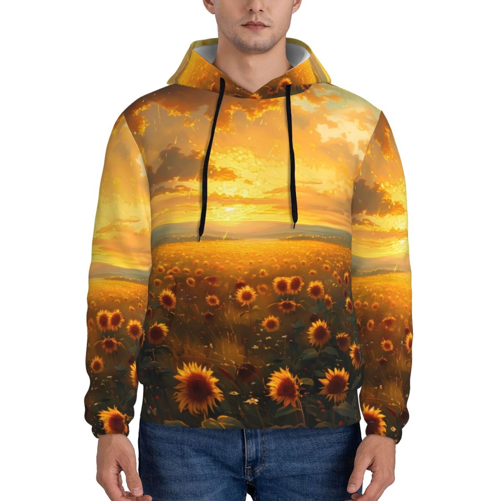 Blue Sunflower Men's Hoodie