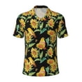 thumbnail image 1 of Salouo Sunflowers And Bird for Men's Short Sleeve Polo Shirts,Polo Shirts for Men Performance Short Sleeve Golf Shirt Athletic Casual Collared T-Shirt-3X-Large, 1 of 8