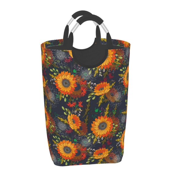 Salouo Sunflowers for Dirty Clothes Hamper,Extra Large Hamper Basket Bin 1-Pack Big Laundry Baskets with Handles Laundry Hampers Fits for Bedroom & Living Room
