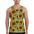thumbnail image 1 of Salouo Sunflowers for Men's Tank Tops,Sleeveless Muscle Shirts for Men Quick Dry Workout Tank Top Gym Muscle Tee Fitness Bodybuilding Sleeveless T Shirt-X-Large, 1 of 7