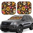 thumbnail image 1 of Salouo Sunflowers Mushrooms Pattern Car Windshield Sun Shade Foldable | Front Windshield Shade for Sun, Heat and UV Rays | Interior Sun Protection-Medium, 1 of 1