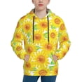 thumbnail image 1 of Salouo Sunflowers2 Pattern Hoodie Sweatshirt for Youth, Fall Pullover Hoodie Sweatshirt Long-Sleeve Pullover Hooded Sweatshirt-Medium, 1 of 6