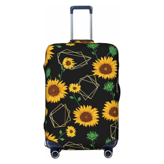 Salouo Sunflowers3 Pattern Travel Dust-proof Suitcase Cover, Softside Suitcase Protector Luggage Cover Protector for 18-32inch ,Not Included Suitcase