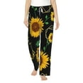 thumbnail image 1 of Salouo Sunflowers3 Print Women's Pajama Pants Casual Loose Sweatpants PJs Flowy Pants Drawstring Palazzo for Women Wide Leg Pants Lounge Pajama -Large, 1 of 8