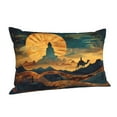 thumbnail image 1 of Salouo Sunset Desert Journey Pattern Pillow Cases,1PC Pillow Covers with Envelope Closure Decorative Pillow Case for Bed Couch,Pillows Not Included-20"x30", 1 of 6