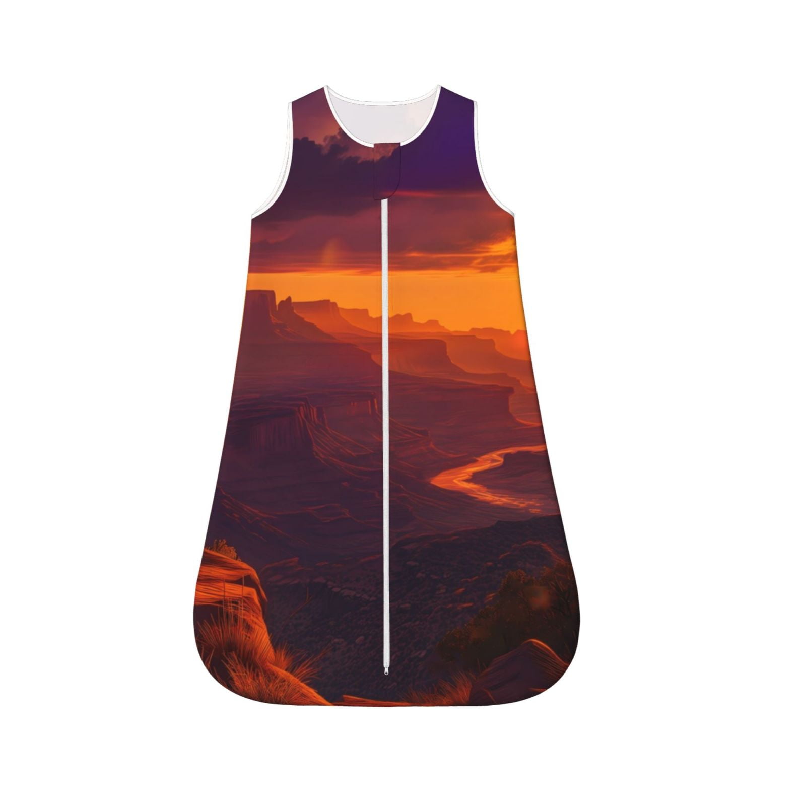 Salouo Sunset Valley Western Cowboy Print Baby Sleep Sack Wearable