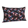 thumbnail image 1 of Salouo Surfing Santa Pattern Pillow Cases,1PC Pillow Covers with Envelope Closure Decorative Pillow Case for Bed Couch,Pillows Not Included-14"x20", 1 of 6