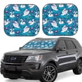thumbnail image 1 of Salouo Swan On The Pond Pattern Car Windshield Sun Shade Foldable | Front Windshield Shade for Sun, Heat and UV Rays | Interior Sun Protection-Large, 1 of 6