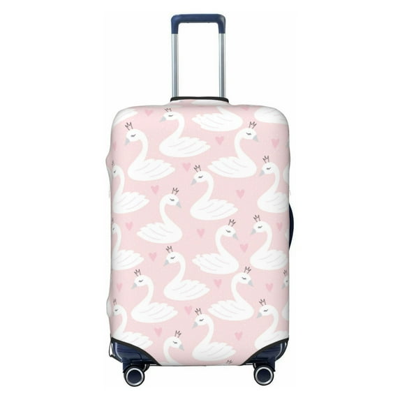Salouo Swan1 Pattern Travel Dust-proof Suitcase Cover, Softside Suitcase Protector Luggage Cover Protector for 18-32inch ,Not Included Suitcase