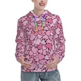 thumbnail image 1 of Salouo Sweet Heart Pattern Hoodie Sweatshirts for Women, Autumn Pullover Hoodie Workout Sweat Women's Long Sleeve Preppy Sweatshirts-Small, 1 of 7