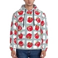thumbnail image 1 of Salouo Sweet Red Fruit Pattern Men's Fall Hoodie Sweatshirt,Sport Hoodie with Pockets for Men Pullover Casual Hooded Sweatshirt-X-Large, 1 of 7