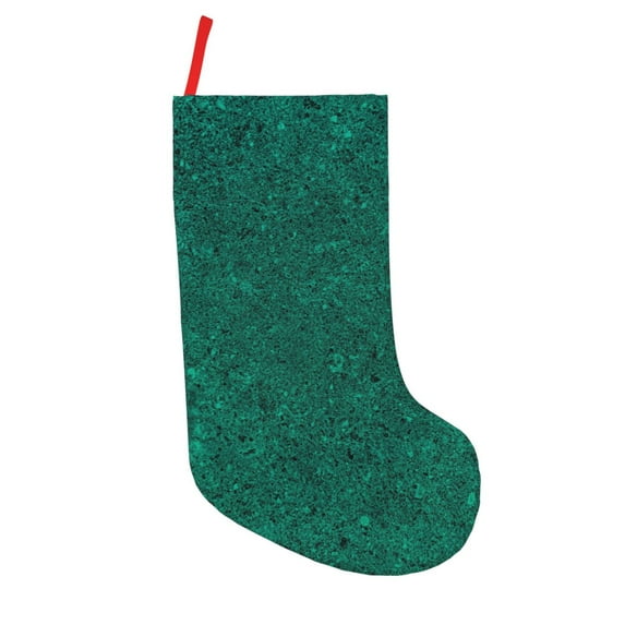 Salouo Teal Marble Print Christmas Decorations Stockings 1 Pack 18'' Xmas Stockings Holiday Stocking Personalized Farmhouse Decor for Home Family Party Tree