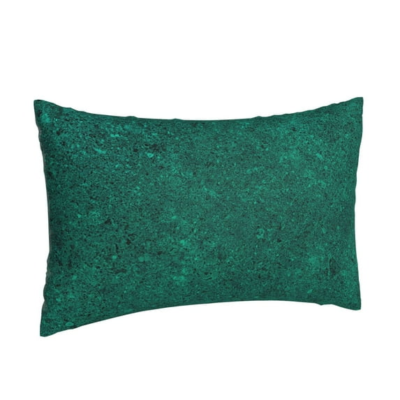 Salouo Teal Marble Print Print Pillow Case Cover,Wrinkle-Free Bed Pillow Cover Pack of 1 Home Decor Fade-Resistant and Stain-Resistant ,Pillows Not Included -14"x20"