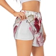 thumbnail image 1 of Salouo Textured Heart Abstract Art Print Women's 2 in 1 Running Shorts Double-Layer Shorts Athletic Workout Gym Yoga Shorts Running Shorts for Women-XX-Large, 1 of 7