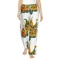 thumbnail image 1 of Salouo Thanksgiving Truck Print Women's Pajama Pants Casual Loose Sweatpants PJs Flowy Pants Drawstring Palazzo for Women Wide Leg Pants Lounge Pajama -Large, 1 of 8