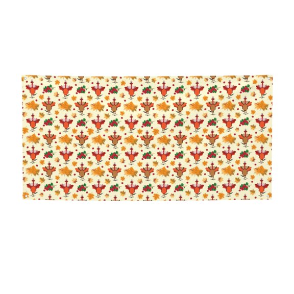Salouo Thanksgiving Turkeys Pattern Holiday Banner Outside Party Decoration Banner (1PC) Festival Supplies Fit for Birthday Parties & Celebrations & Chrismas-Small