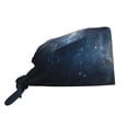 thumbnail image 1 of Salouo The Galaxy Print Adjustable Working Caps,1 Pcs Working Hats Elastic Scrub Hats Elastic Tie Back Hats Unisex Nurse Scrub Cap Nurse Hats ,One Size, 1 of 7