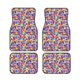 thumbnail image 1 of Salouo The Garden Tricolor Pansy Flower for Car Floor Mat Set of 4–Car Carpet Mats - Car Mats with Anti-Slip Backing & Driver Heel Pad Universal Fit for Cars, Trucks, SUVs, and Vans, 1 of 6