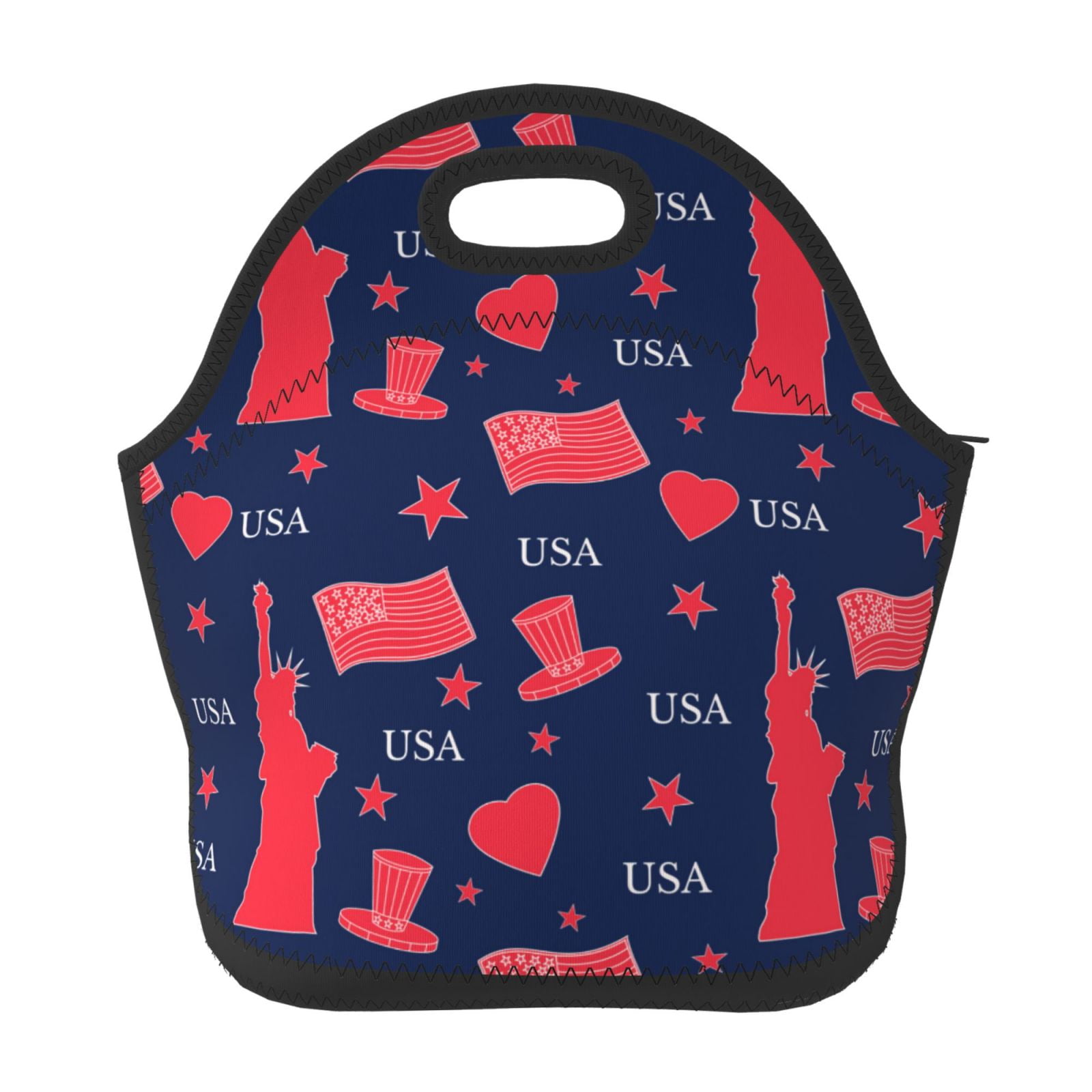 Salouo The Statue Of Liberty for Lunch Tote,Lunch Bag Insulated Lunch