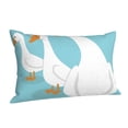 thumbnail image 1 of Salouo Three White Geese Pattern Pillow Cases,1PC Pillow Covers with Envelope Closure Decorative Pillow Case for Bed Couch,Pillows Not Included-14"x20", 1 of 6