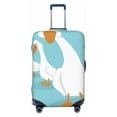 thumbnail image 1 of Salouo Three White Geese Pattern Travel Dust-proof Suitcase Cover, Softside Suitcase Protector Luggage Cover Protector for 18-32inch ,Not Included Suitcase, 1 of 8