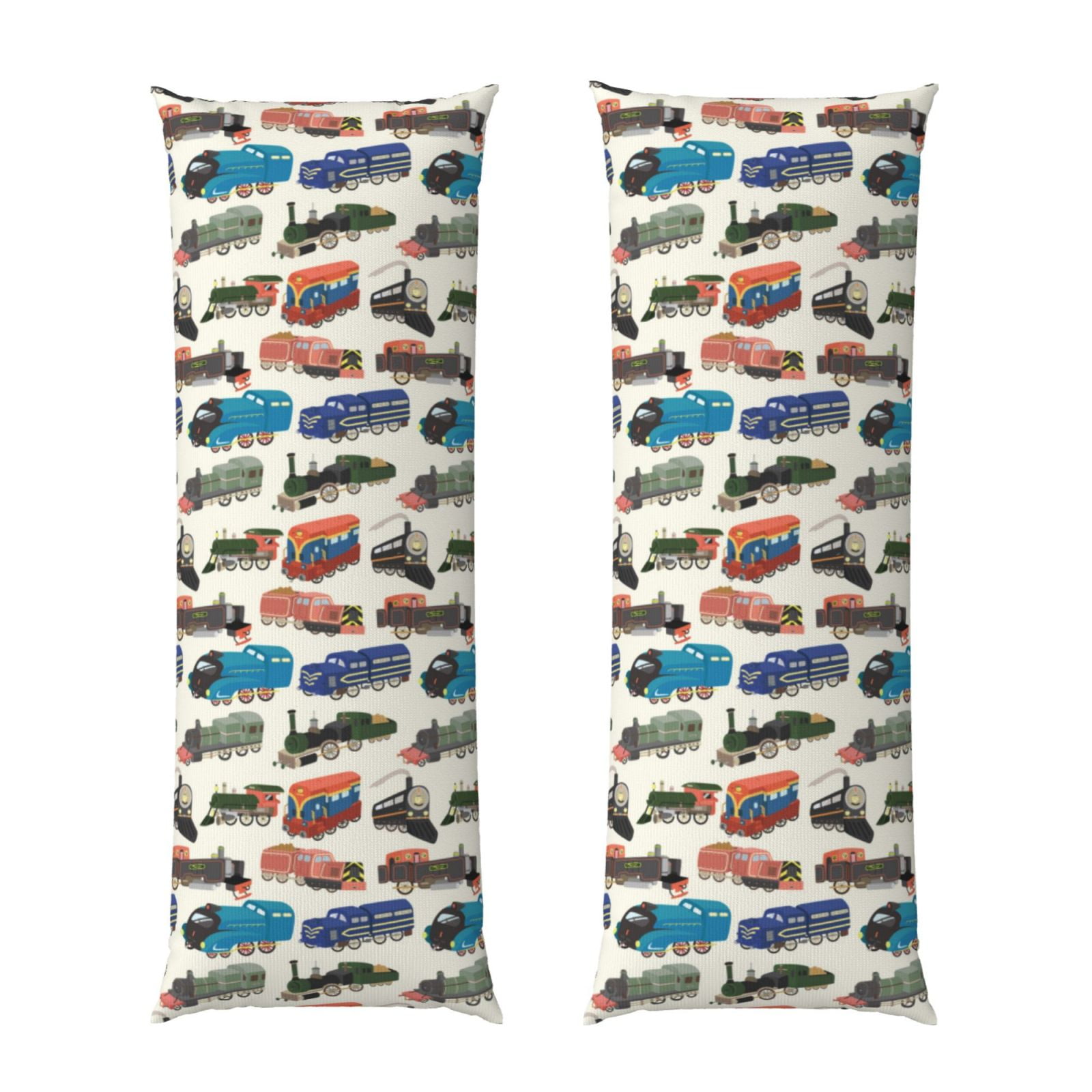 Salouo Train Prattern Long Body Pillowcase,1 PCS Pillow Cover