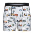 thumbnail image 1 of Salouo Trains And Cactuse Pattern Men's Boxer Briefs, Soft & Breathable Underwear Elastic Waistband Briefs for Men,1-Pack, 1 of 7