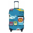 thumbnail image 1 of Salouo Transportations With Cute Animals Pattern Travel Dust-proof Suitcase Cover, Softside Suitcase Protector Luggage Cover Protector for 18-32inch ,Not Included Suitcase, 1 of 8